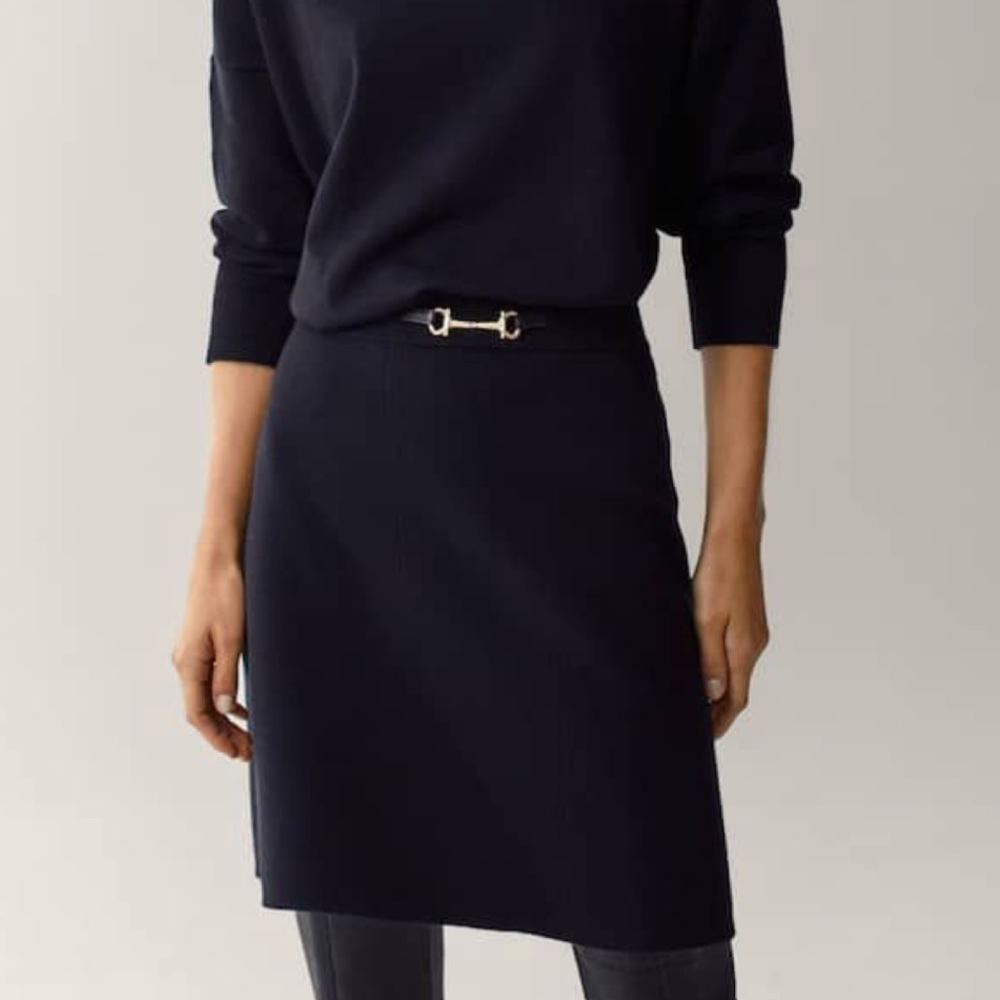 Massimo Dutti Horsebit Skirt, Medium